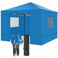 Pavillon 3x3m Faltpavillon Gartenzelt Pop Up Partyzelt Wasserdicht UV Schutz 50+