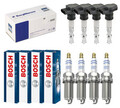 4x BERU Zündspule +4x BOSCH Zündkerze Doppelplatin für VW Golf VII 5G1 BQ1 BE1