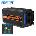 EDECOA Spannungswandler 12V 230V 2000W 4000W Wechselrichter LCD Kabel USB RV