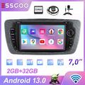 Android 13 Carplay Autoradio 2+32G GPS Nav RDS Für Seat Ibiza MK IV 6J 2009-2013