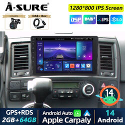 DAB+ 64G Android 14 Autoradio Carplay Kam Für VW T5 Multivan Transporter 2010-15