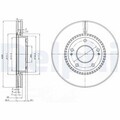 2x Bremsscheibe DELPHI BG3861C für KIA CEE SPORTAGE MAGENTIS HYUNDAI SW CARENS 2