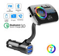 FM Transmitter Auto Bluetooth5.0 Kfz Radio Adapter Mp3 Player Dual USB für Handy