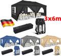 Anti-UV Pavillon 3x3m 3x6m Wasserdicht Faltpavillon Pop Up Partyzelt Gartenzelt