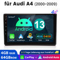 Für Audi A4 8E 8H B6 B7 2000-2009 4+64G Autoradio Carplay Android 13 4+64GB DAB+