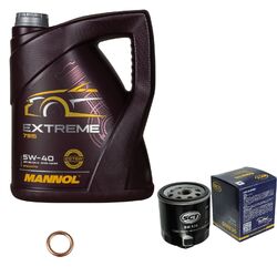 SCT Germany Ölfilter 5 L MANNOL Extreme 5W-40 für VW Skoda Polo 1.2 TSI 16V