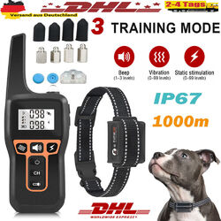 1000M Hund Ausbildung Stromschlag Erziehungshalsband Hunde Vibration Ton e-Shock