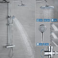 Duschsystem Duscharmatur mit Thermostat Regendusche Duschset Handbrause Dusche