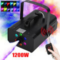 1200W Nebelmaschine mit RGB 6LED Bühnenlicht DJ Disco Party Rauchmaschine Remote