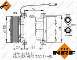 NRF 32752 Kompressor für Klimaanlage Klimakompressor Kompressor Klima 