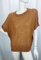 DAY. LIKE Peter Hahn Damen Kurzarm Pullover T-Shirt Oversized mit Leinen Gr. 42