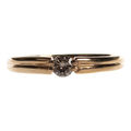 Damen Ring in Gold 585 mit 0,20 ct. Brillant Solitär Gr. 54/17,2 mm (D3301)