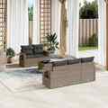 Gartenmöbel Sofa Garnitur Lounge Sitzgruppe mit Kissen 6-tlg. Poly Rattan vidaXL