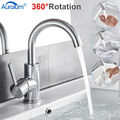 Waschtischarmatur Wasserhahn 360° Drehbar Bad armatur Waschbecken Mischbatterie 