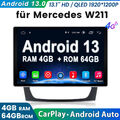 Für Mercedes-Benz E Klasse W211 CLS W219 13.1"Autoradio Carplay GPS 4G Android13