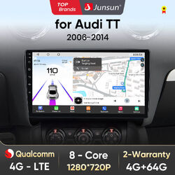 4G LTE 9" für AUDI TT MK2 8J Android 13 Autoradio 8-Kern 4+64GB GPS Navi WIFI
