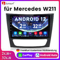 2+64G Android 12 Autoradio Für Mercedes E Klasse W211 E200 GPS Navi DAB Carplay