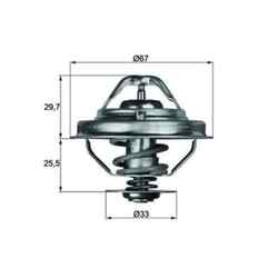 Thermostat Kühlmittel MAHLE TX 38 80D für BMW Rover Opel Land 3er 800