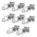 8x Cat6a Netzwerkdose Netzwerk Dose RJ45 2 port Aufputz Unterputz Cat 6a 7 LAN 