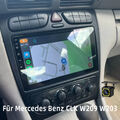 Android 13 Autoradio 128G Für Mercedes Benz CLK W209 C-Klasse W203 GPS Navi WIFI