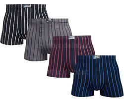 5er Pack Herren Boxershorts Baumwolle Unterwäsche ohne Eingriff gestreift 05/1