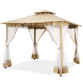 Pavillon 3x3M Faltpavillon Pop-Up Partyzelt Wasserdicht UV Gartenzelt Pergolen