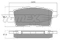 TOMEX Brakes Bremsbelagsatz Scheibenbremse TX 17-43 für CX ER TB MAZDA MZR AWD