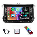 Android 13 Autoradio BT GPS Navi 4+64GB für VW GOLF 5 6 Plus Passat Touran Polo