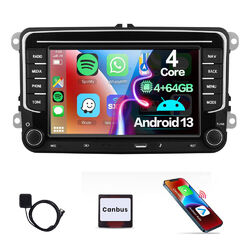 Android 13 Autoradio BT GPS Navi 4+64GB für VW GOLF 5 6 Plus Passat Touran Polo
