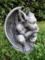 Statue, Gargoyle, Fabelwesen, Gartenfigur, Steinguss, Gartendekoration, Skulptur