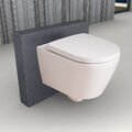 Spülrandloses Wand WC Hänge Toilette Weiß Nano Softclose Deckel Duravit Mino