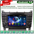 8-Kern Android 13 Autoradio GPS Navi DAB+ Mercedes Benz CLC/G/C Klasse W203 W463