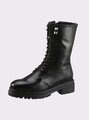 Stiefelette schwarz 38 Damen Leder HEINE Schnürstiefelette UVP:149€ P475.A