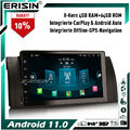 8-Kern 64GB Android 11 Autoradio GPS Navi für BMW 5er E39 X5 E53 DAB+CarPlay DSP