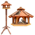 VOGELHAUS aus HOLZ  Vogelhäuschen Vogelhäuser Vogelfutterhaus  mit  Ständer