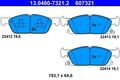 ATE Bremsbelagsatz, Scheibenbremse 13.0460-7321.2 für FORD FORD USA