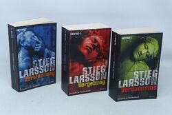 STIEG LARSSON 1-3 Vergebung Verblendung Verdammnis MILLENNIUM TRILOGIE  3x Buch