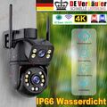 WIFI IP CAMERA Outdoor 8MP 4K HD NETZWERK FUNK WLAN AUßEN ÜBERWACHUNGSKAMERA DHL