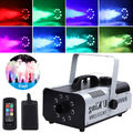 1200W Nebelmaschine Rauch Fernbedienung LED RGB Bühnenlicht Party Show DJ Disco