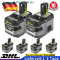 18V 8,0 Ah Akku für RYOBI One Plus Lithium HP RB18L50 P108 Batterie / Ladegerät