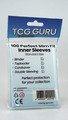 TCG GURU Card Sleeves, 100 Perfect Fit Standard Size Inner Sleeves, new & sealed