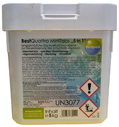 5 KG Multi Tabs 20g 5 in1 Chlor Multifunktions Tabletten chlor Quattro Multitabs