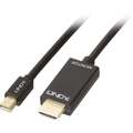 LINDY Mini-DisplayPort / HDMI Adapterkabel Mini DisplayPort Stecker, HDMI-A