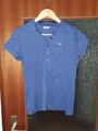 Lacoste Polo Shirt Damen Gr. 38 IT44 blsu Polohemd T-Shirt kurzarm Logo Stretch