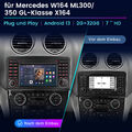 7'' Autoradio Für Mercedes ML/GL Klasse W164 X164 GPS Navi BT RDS FM DAB Carplay