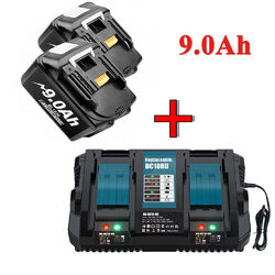 2X 18V 7000mAh Akku Für Makita BL1850 BL1830 LXT BL1860B Led Anzeige / Ladegerä