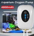 4800mAh Aquarium Luftpumpe Akku Sauerstoffpumpe Leise Pumpe Home & Aquarium DHL