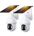 2K Solar Kamera FUNK ÜBERWACHUNGSKAMERA Outdoor WLAN WIFI IP CAMERA Set AUßEN