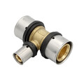 Pipetec Pressfitting T-Stück 32x3 16x2 mm Mittelabgang TH Kontur Verbundrohr