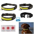 Leuchthalsband LED Hundehalsband Blinkende Lichter Band für S - L USB Aufladbar
